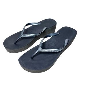 Havaianas thong platform sandals size 10